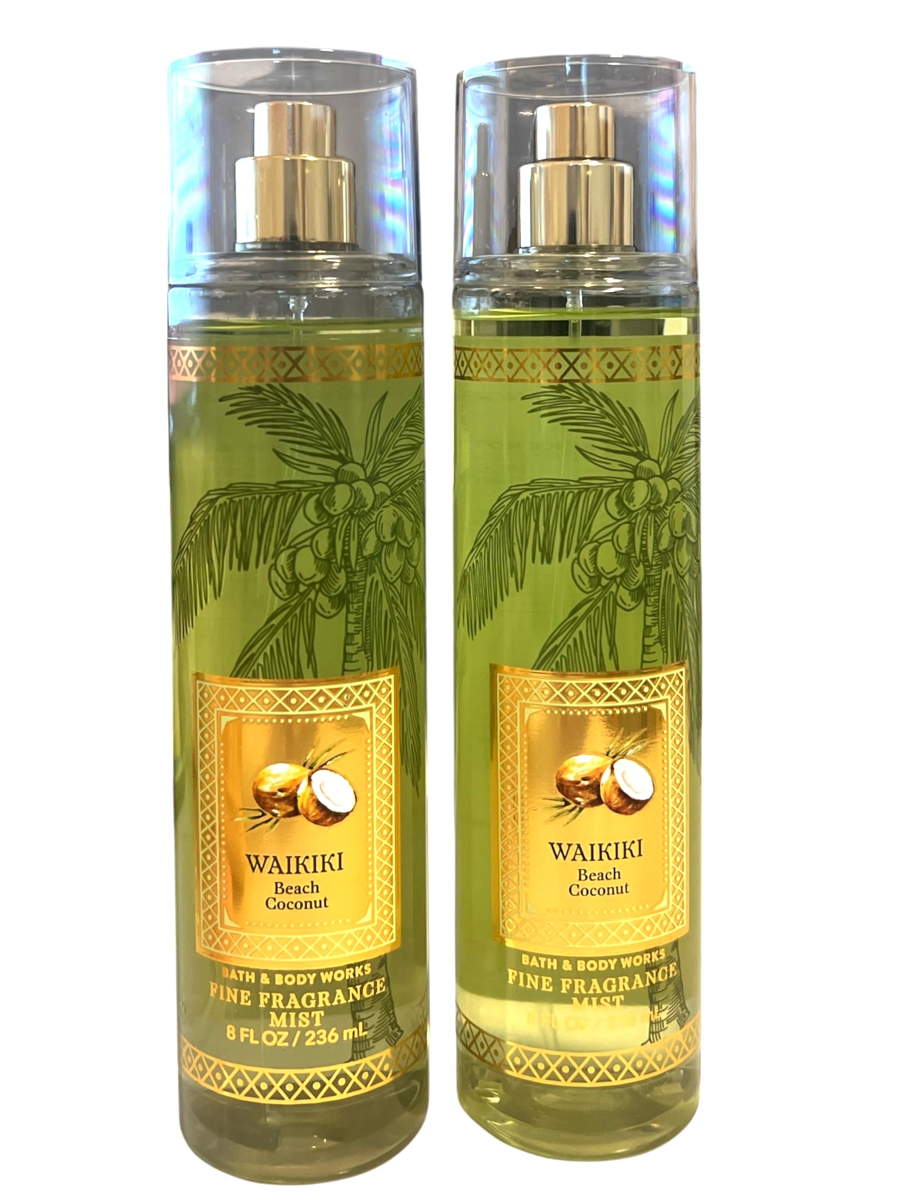 Bath & Body Works Waikiki Coconut mist cap view highlighting portable daily use