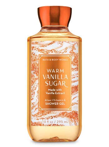Bath & Body Works Warm Vanilla Sugar body lotion bottle highlights fast-absorbing moisture for all-day softness.