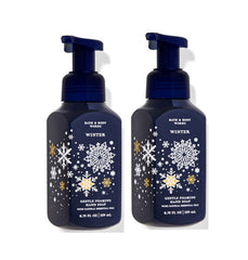 Bath and Body Works Winter foaming hand soap bottle for gentle cleansing and skin moisture.