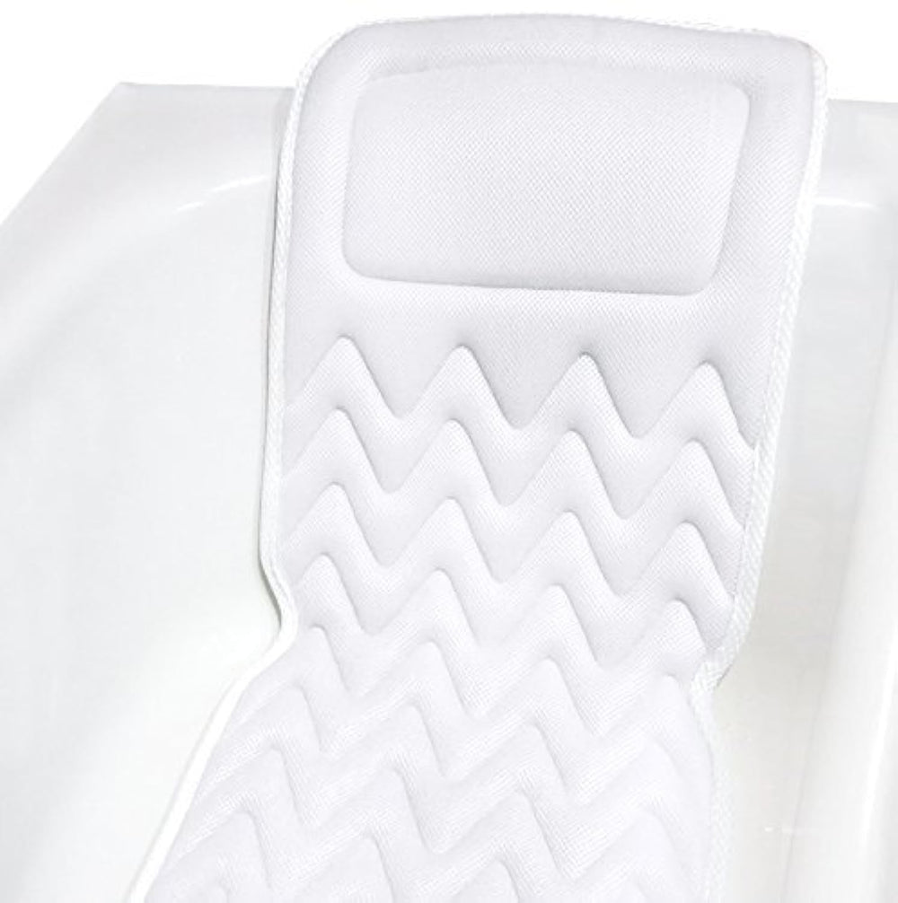 Bath Haven bath pillow full body-support delivers cloud-soft comfort for a soothing soak.