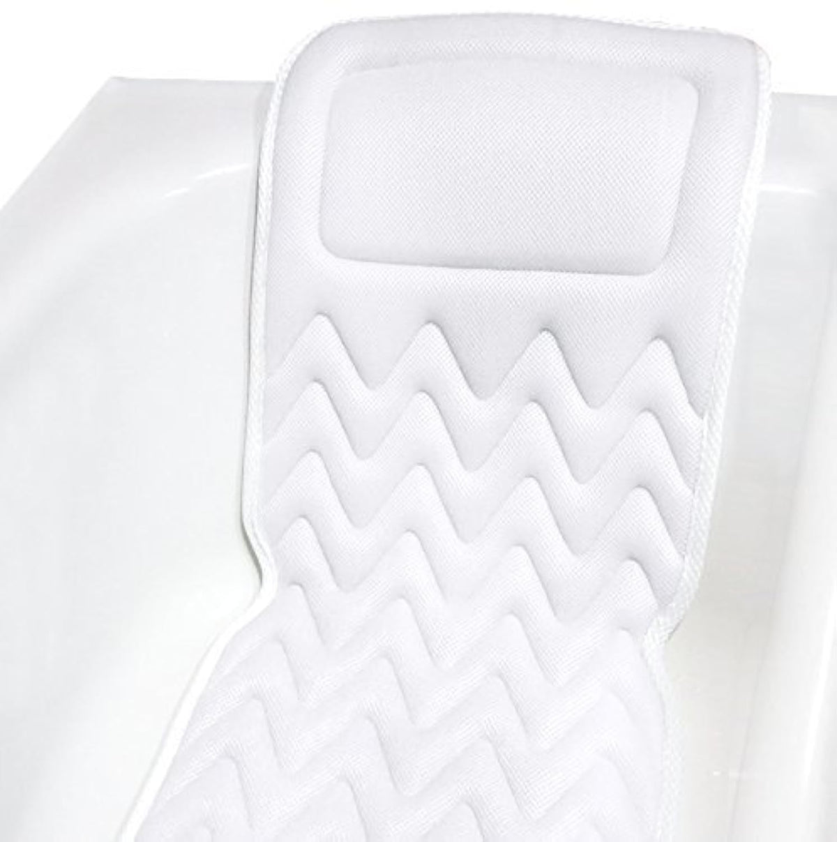 Bath Haven bath pillow full body-support delivers cloud-soft comfort for a soothing soak.