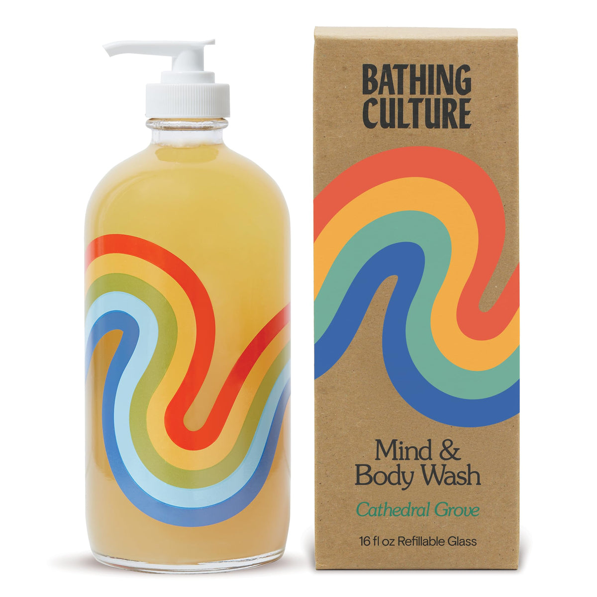 Bathing Culture Cathedral Grove bottle showcases clean, aromatic cleansing for daily wellness.