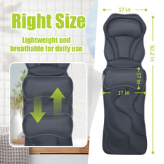 Bathland full body bath pillow back support for relaxed shoulder and back comfort.