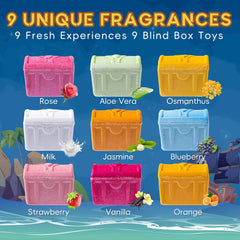 Bathletes treasure chest toys appear during bath for treasure hunt fun