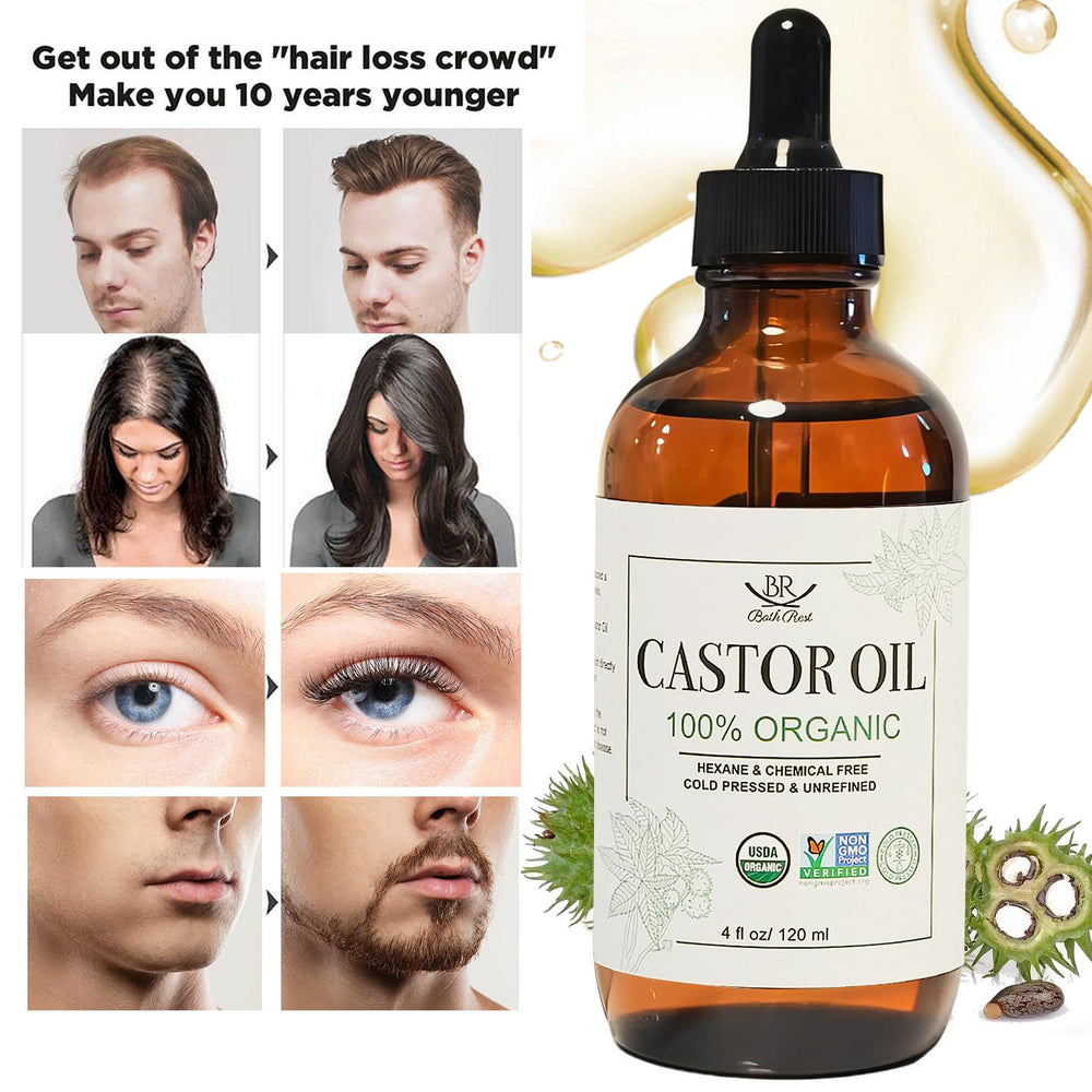 Bathrest Castor Oil may support the look of fuller hair
