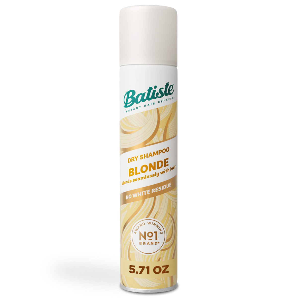 Batiste Brilliant Blonde dry shampoo bottle refreshes between washes.