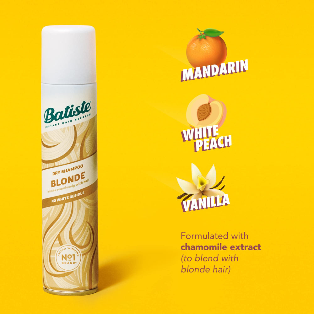 Batiste dry shampoo can shown for portable, travel-friendly cleansing