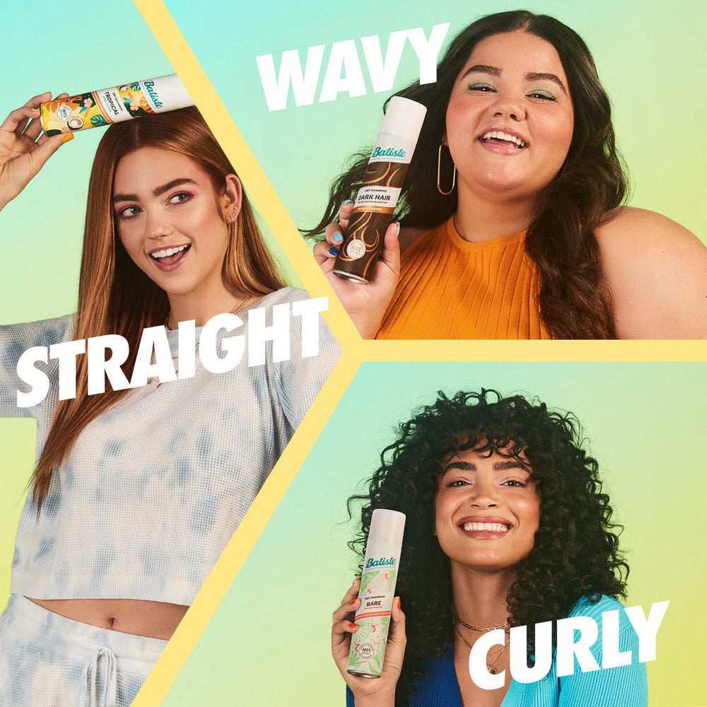 Batiste Brilliant Blonde dry shampoo with color hint blends with blonde.