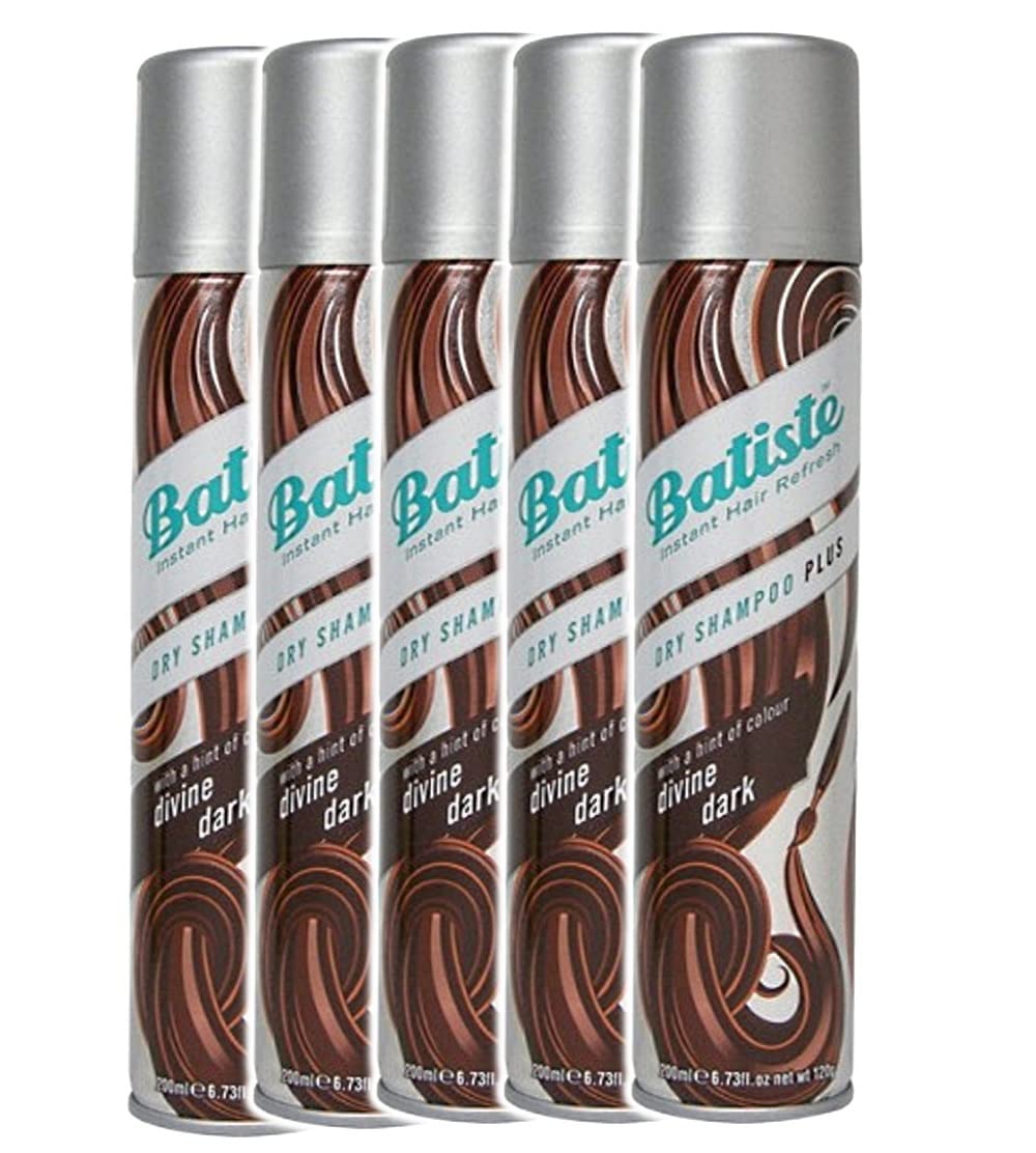 Batiste Dark & Deep Brown dry shampoo pack-5 refreshes roots between washes