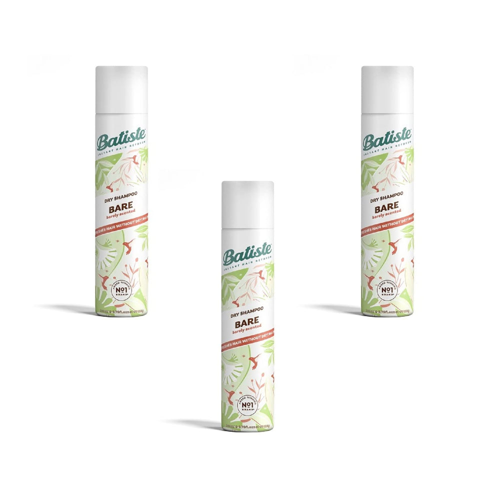 Batiste Dry Bare bottle ready for instant refresh across hair types.