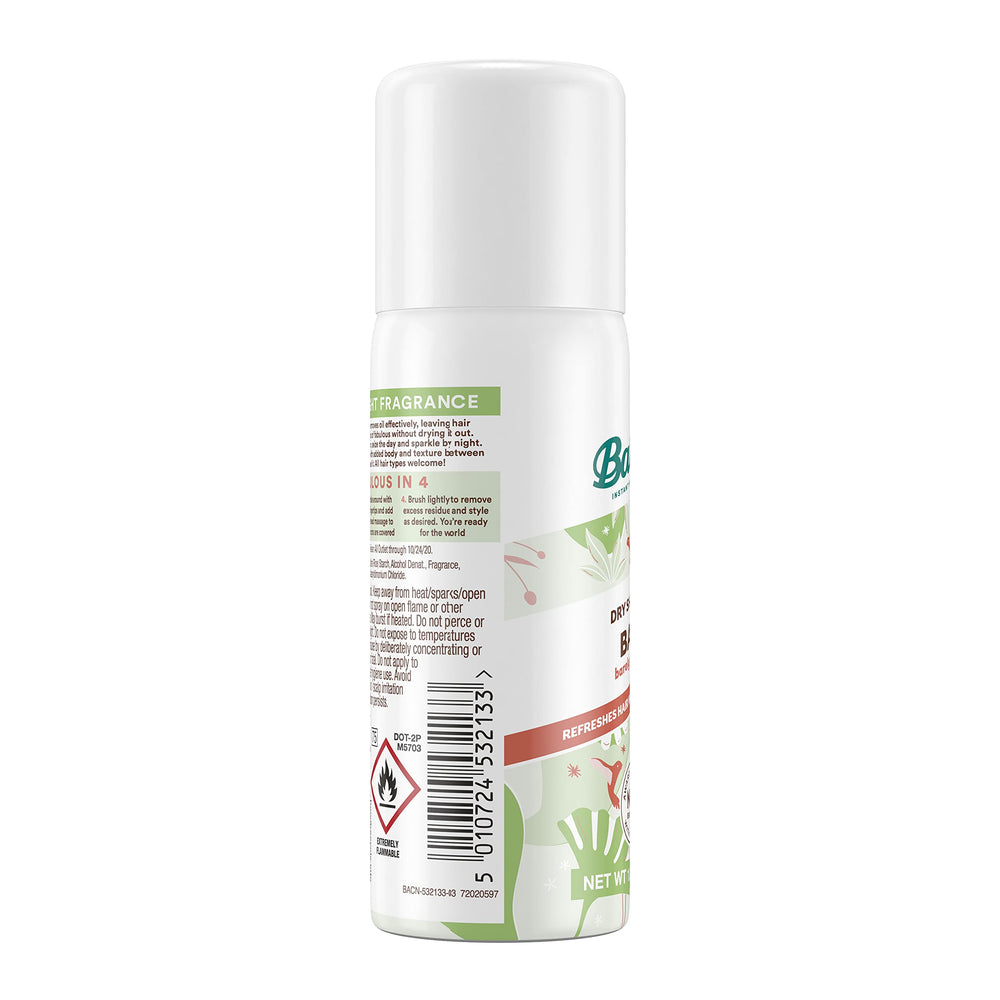 Batiste Dry Shampoo Bare texture-boosting effect on hair after application.