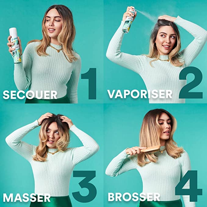 Batiste Dry Bare 3-pack packaging for travel-friendly freshness.