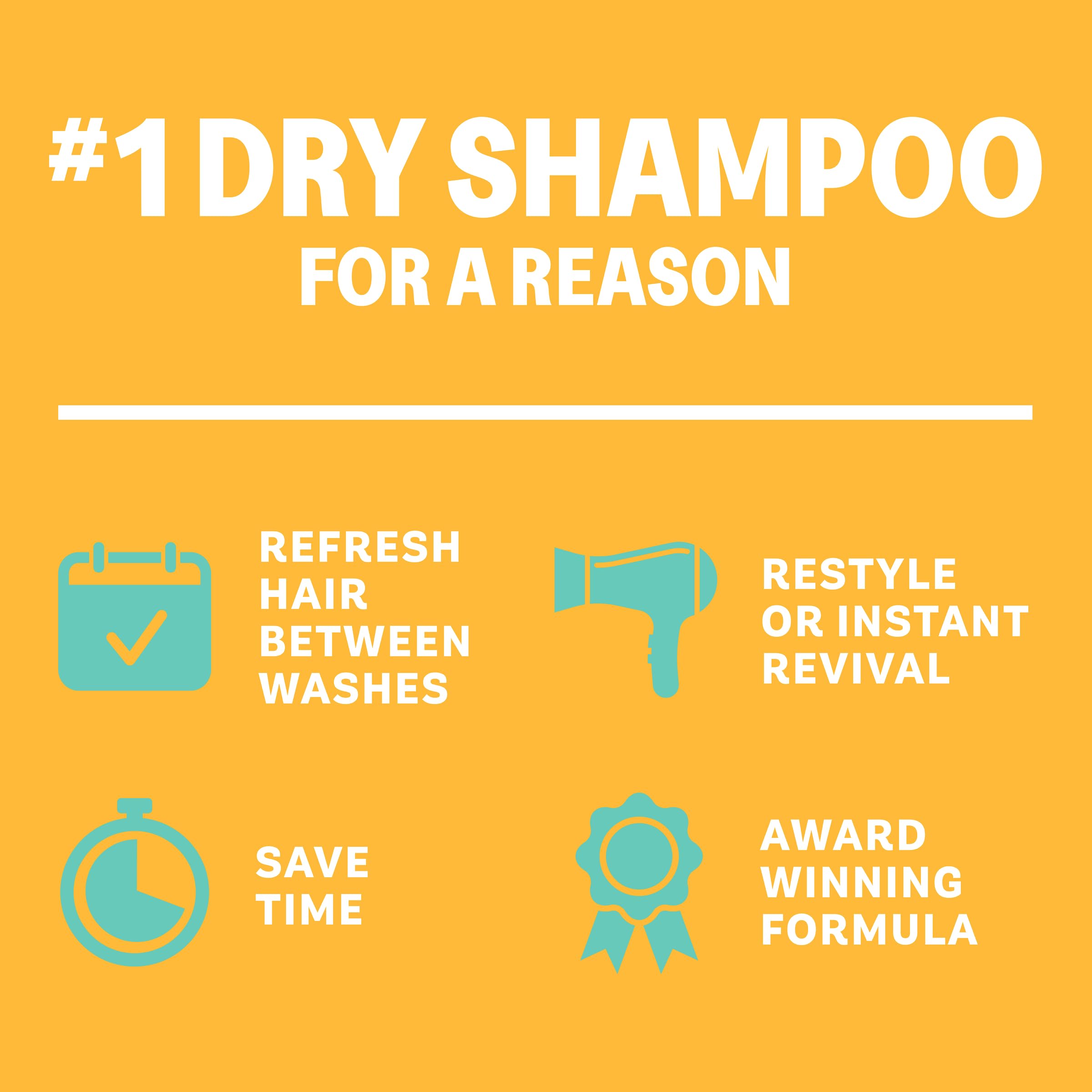 Batiste Dry Shampoo Blush before and after refreshing hair