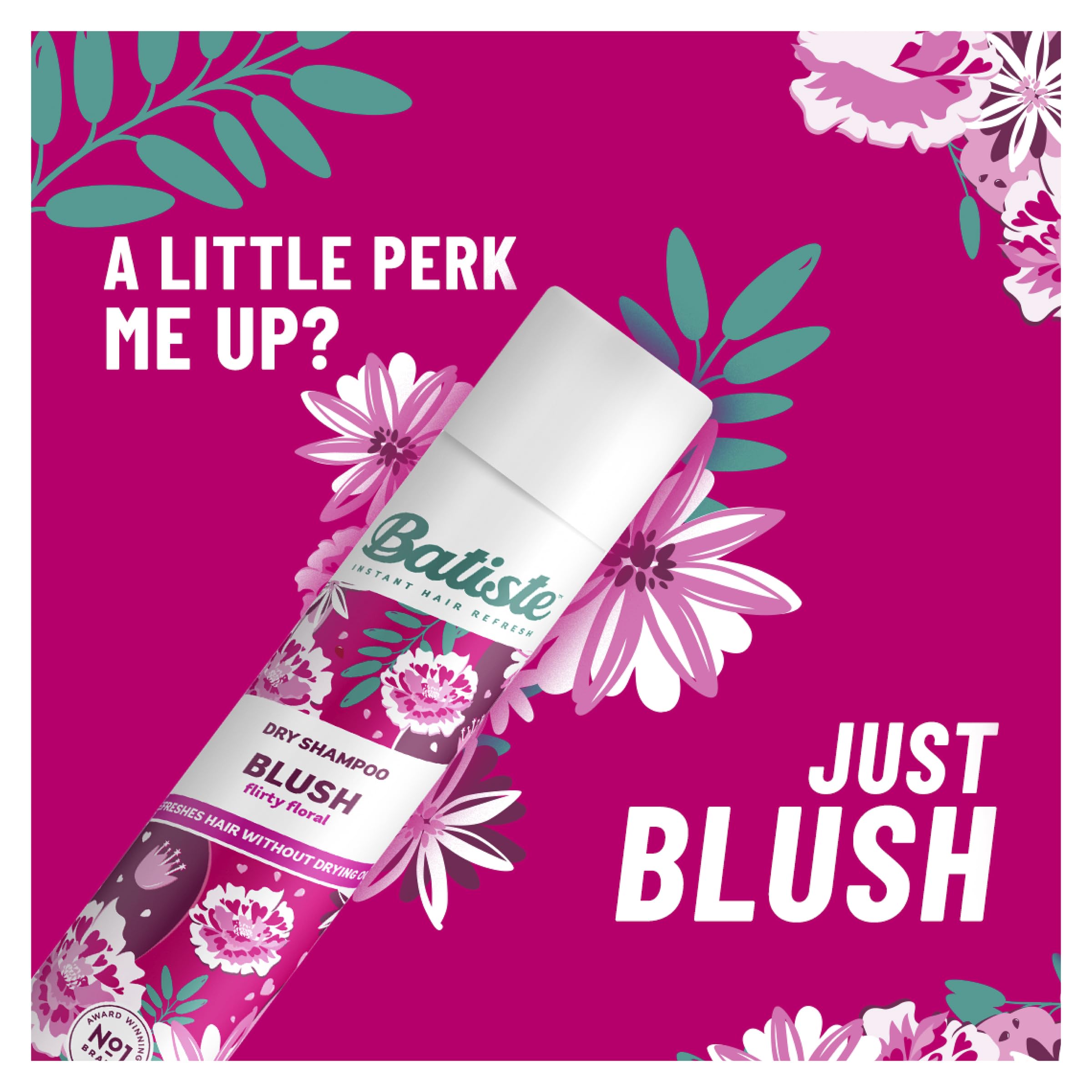 Batiste Dry Shampoo Blush hair texture after application