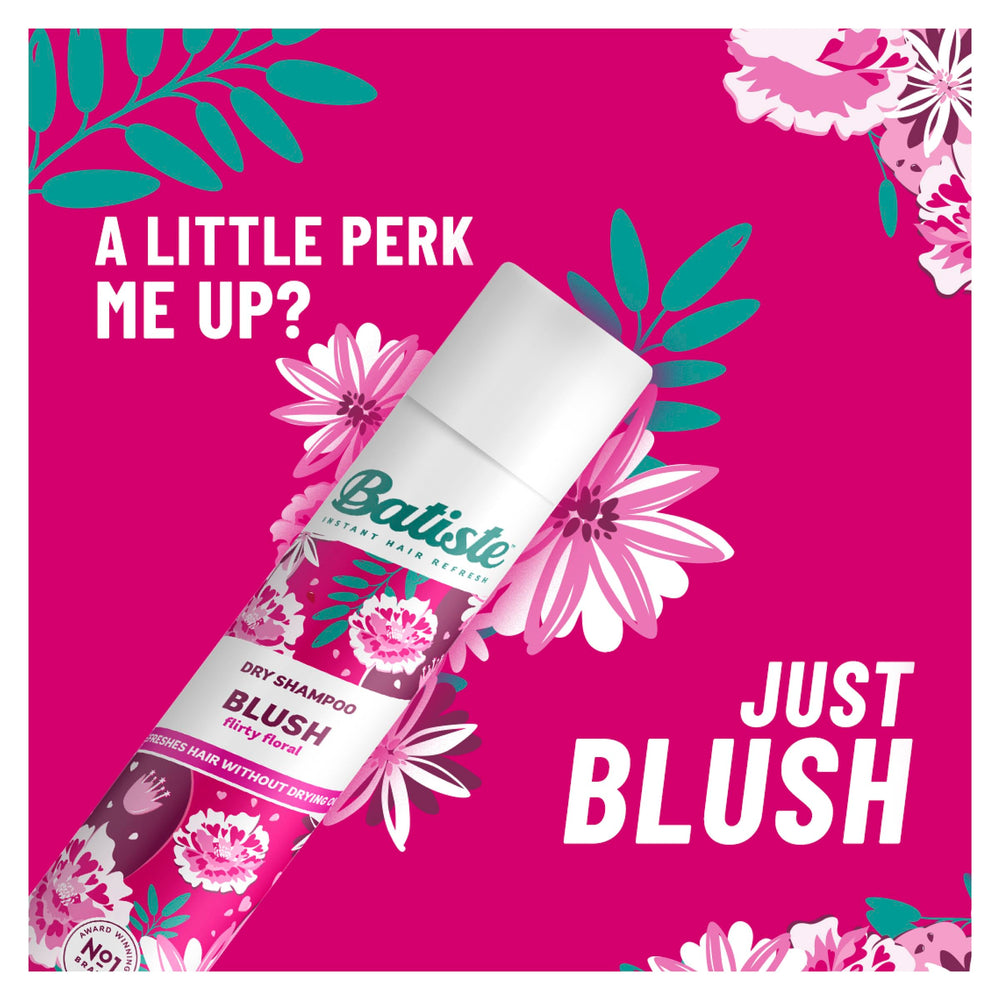 Batiste Dry Shampoo Blush hair texture after application