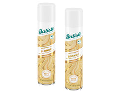 Batiste Brilliant Blonde dry shampoo bottle front refreshes hair between washes