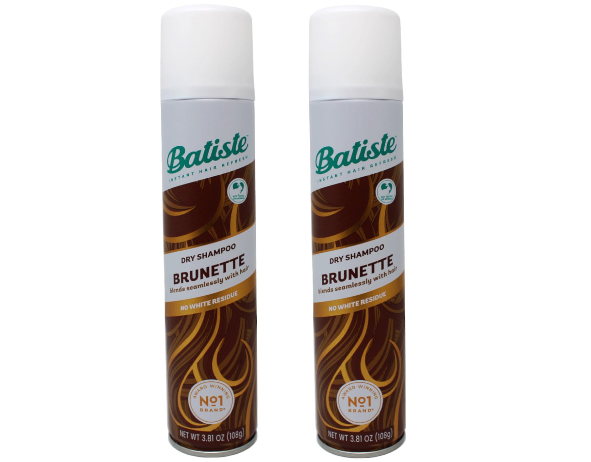 Batiste Dry Shampoo Brunette bottle front offers a quick refresh between washes.