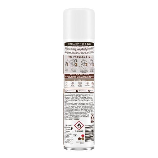 Batiste Dry Shampoo Brunette hair after use reveals added texture.