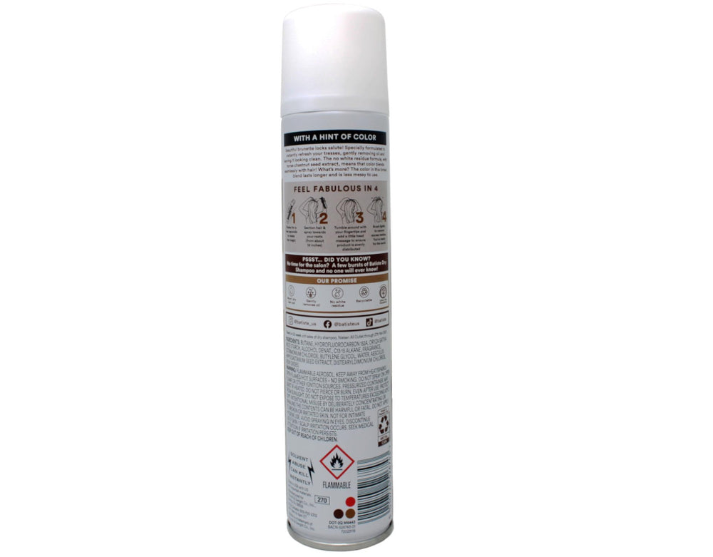 Batiste Dry Shampoo Brunette pack of two emphasizes value and convenience.
