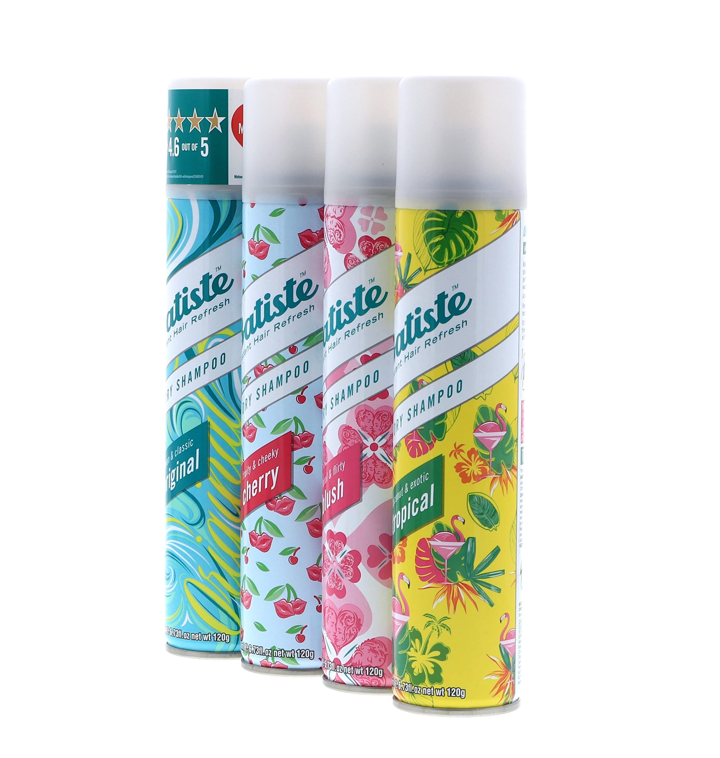 Batiste Dry Shampoo Cherry can delivering fruity aroma while absorbing oil