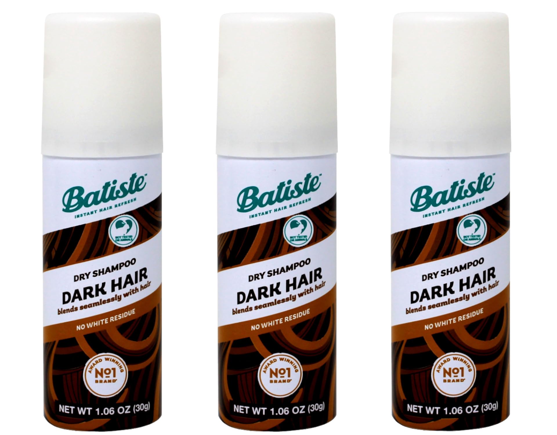Batiste Dry Shampoo Dark mini pack front view, quick refresh between washes.