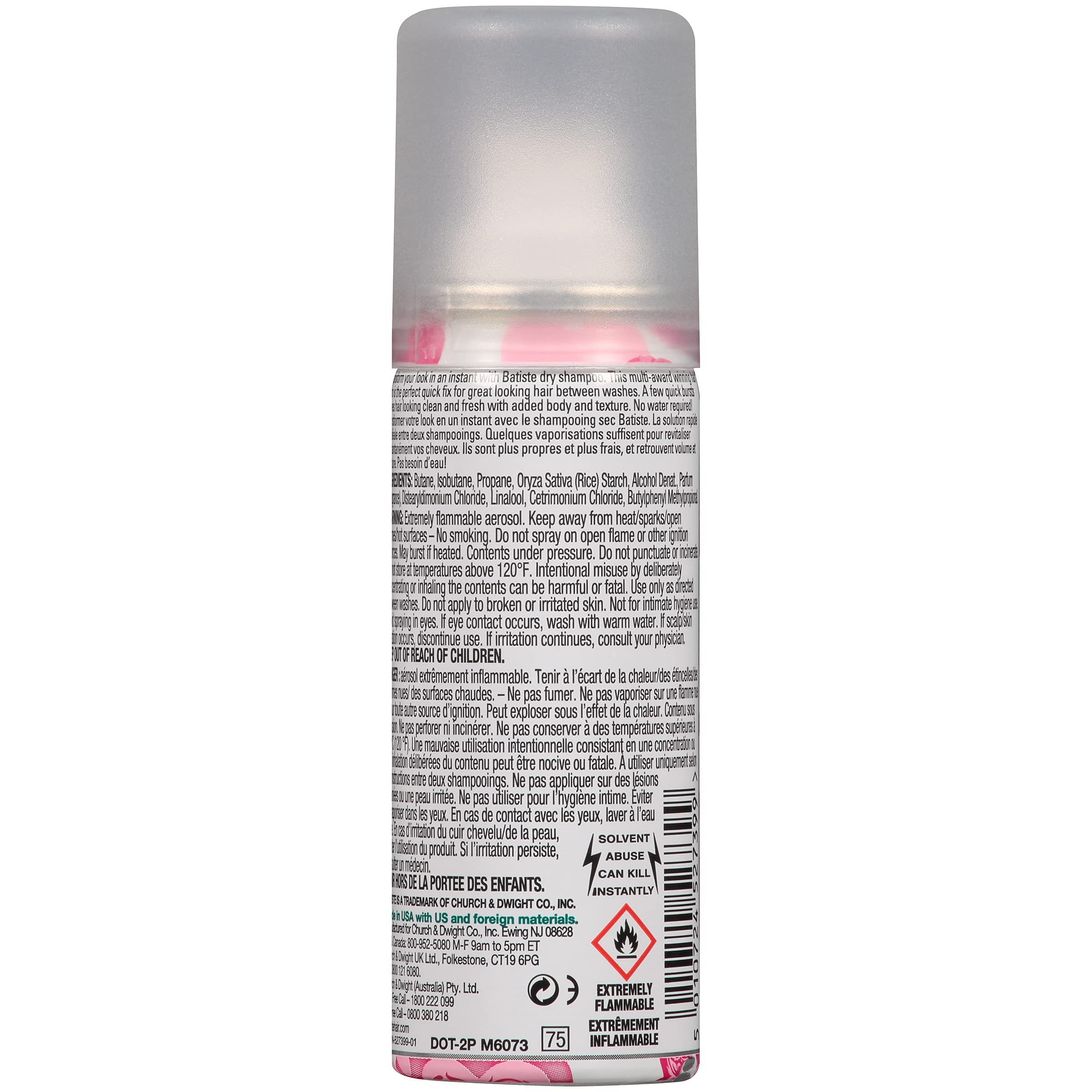 Batiste Floral & Fruity Blush application scene showing instant freshness