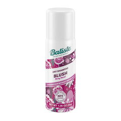 Batiste Floral & Fruity Blush spray can in use for quick lift