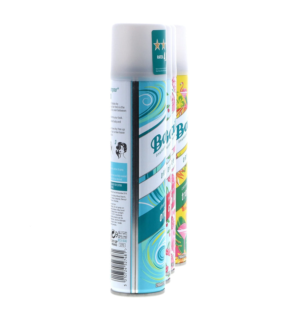 Batiste Dry Shampoo on the go during a busy morning routine