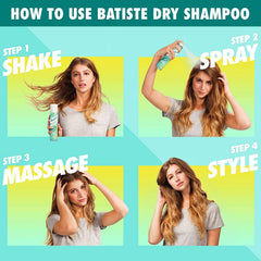 Batiste dry shampoo adds texture and volume for fuller hair.