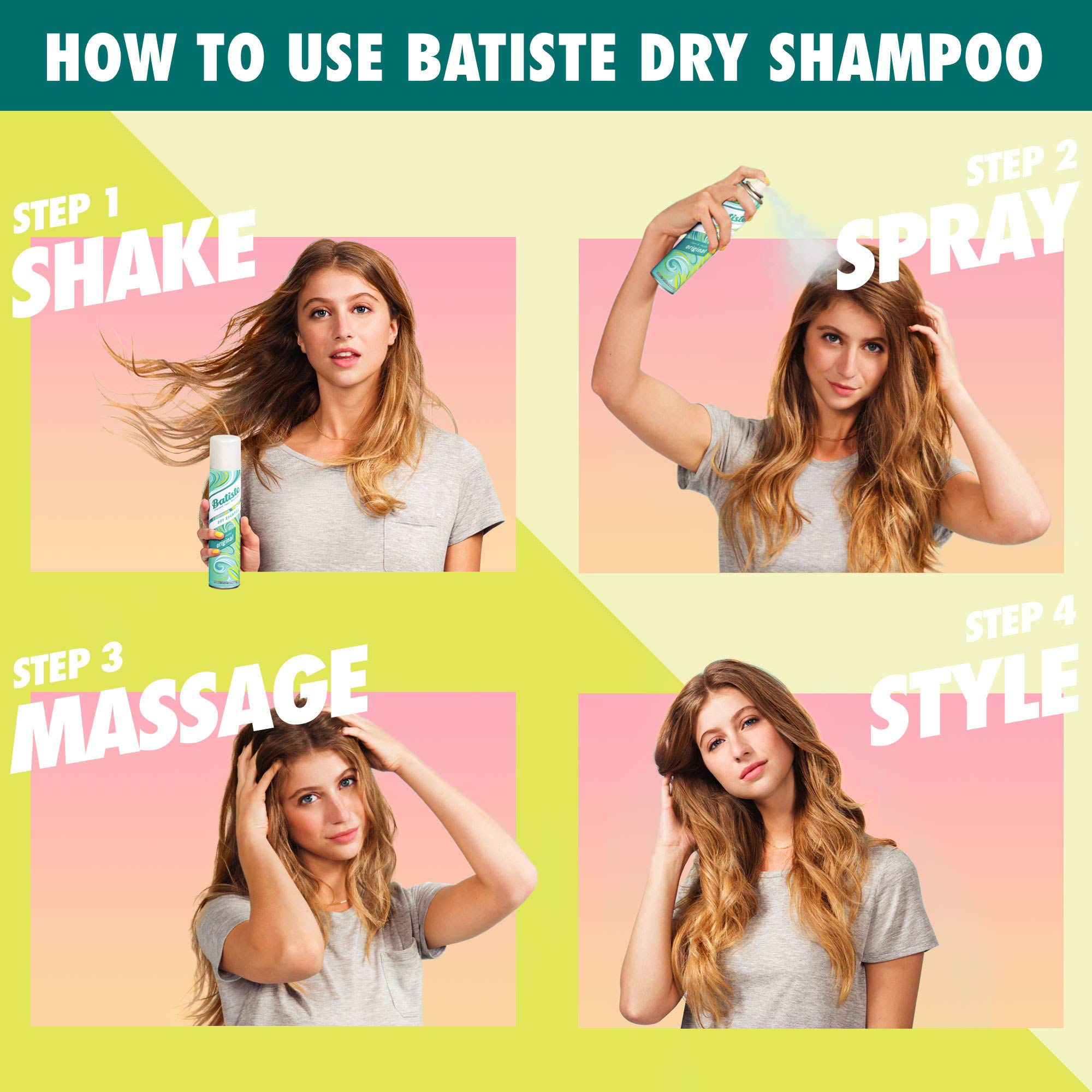 Batiste Tropical Dry Shampoo hair-refreshing moment with coconut vanilla jasmine aroma
