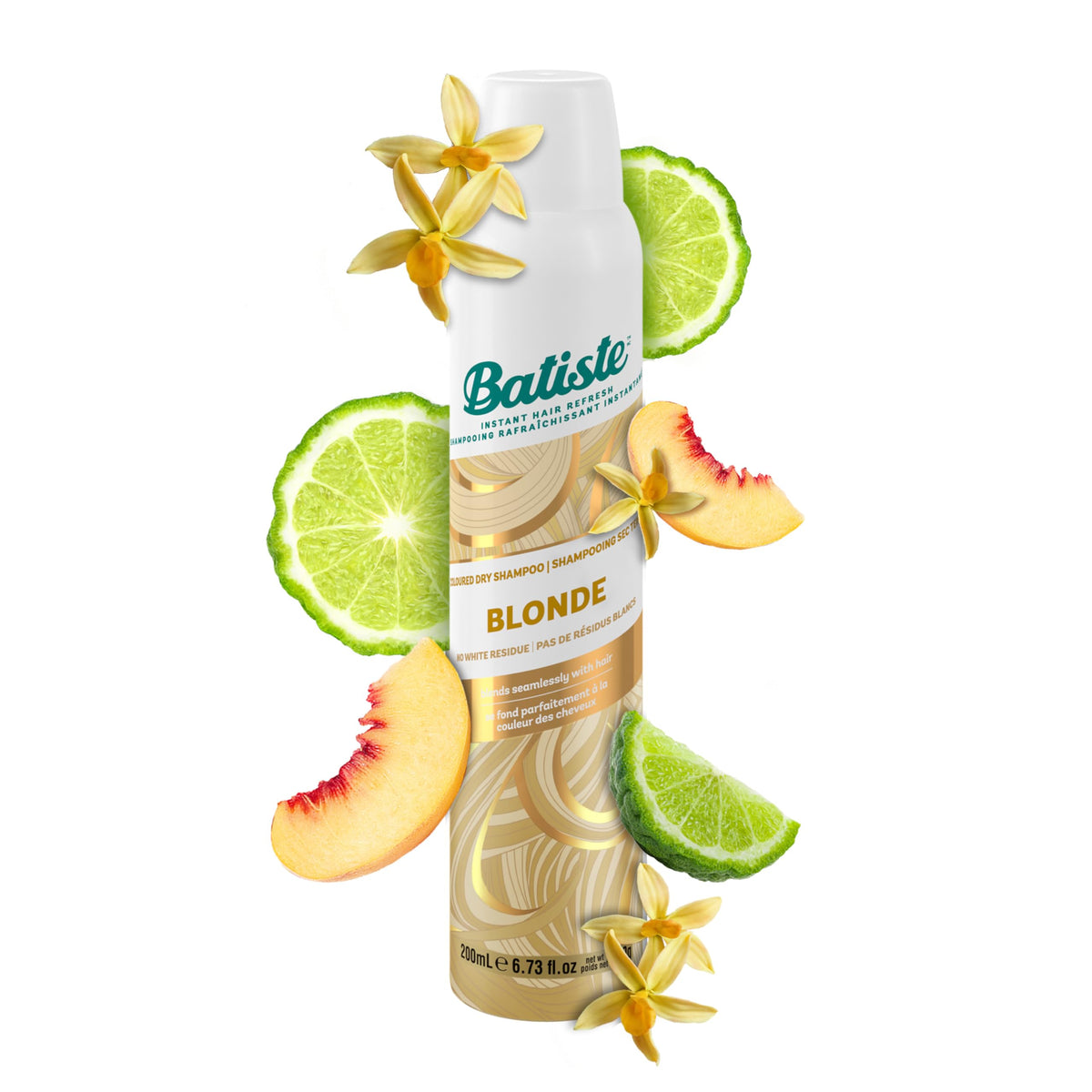 Batiste Champú en Seco Rubio Brillante envase nuevo, look modernizado y refrescante.