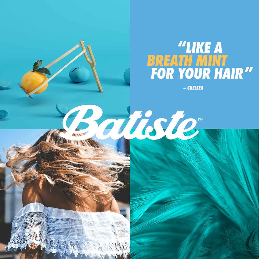 Travel-friendly 5.71 oz can for on-the-go styling with Batiste Fresh Dry Shampoo.