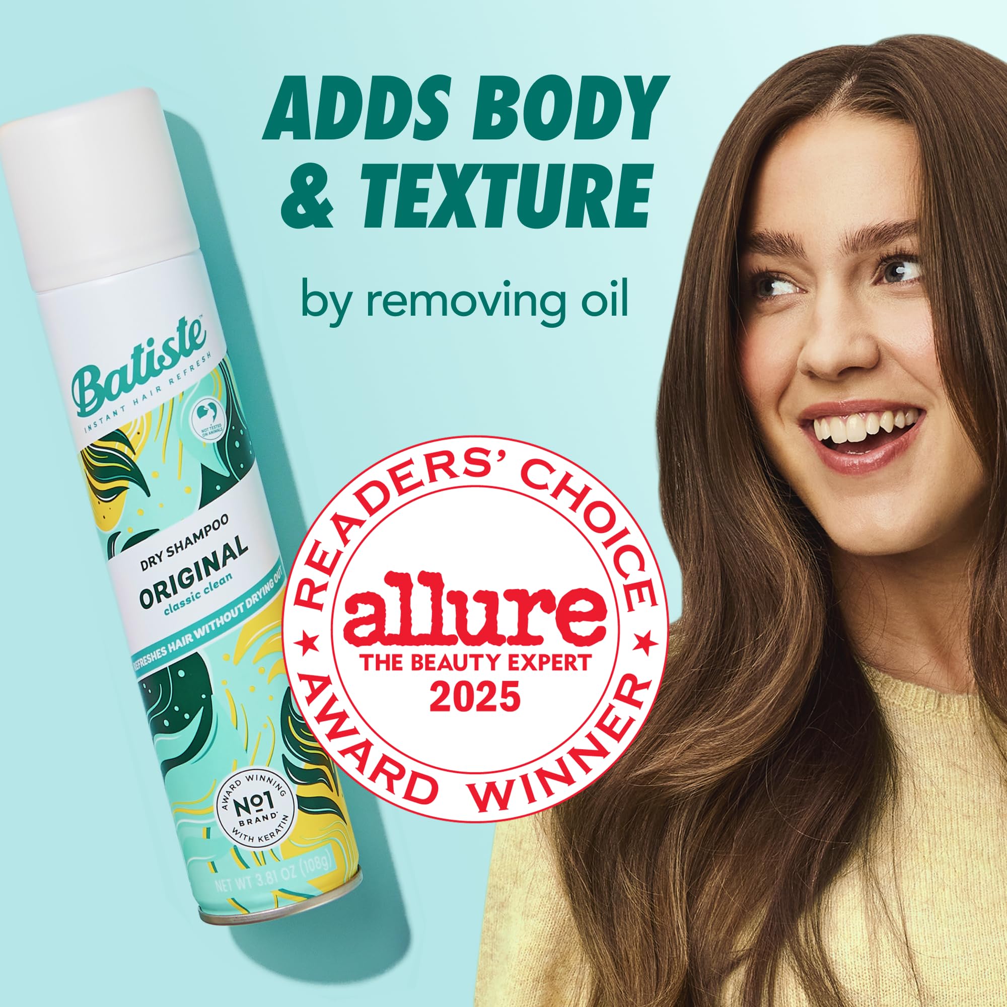 Batiste Original oil-absorption focus shows roots refreshed between washes.