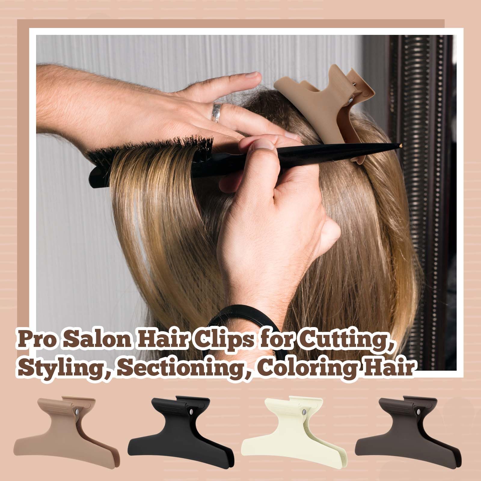 Batiyeer butterfly hair clips matte coating helps minimize slipping during wear.