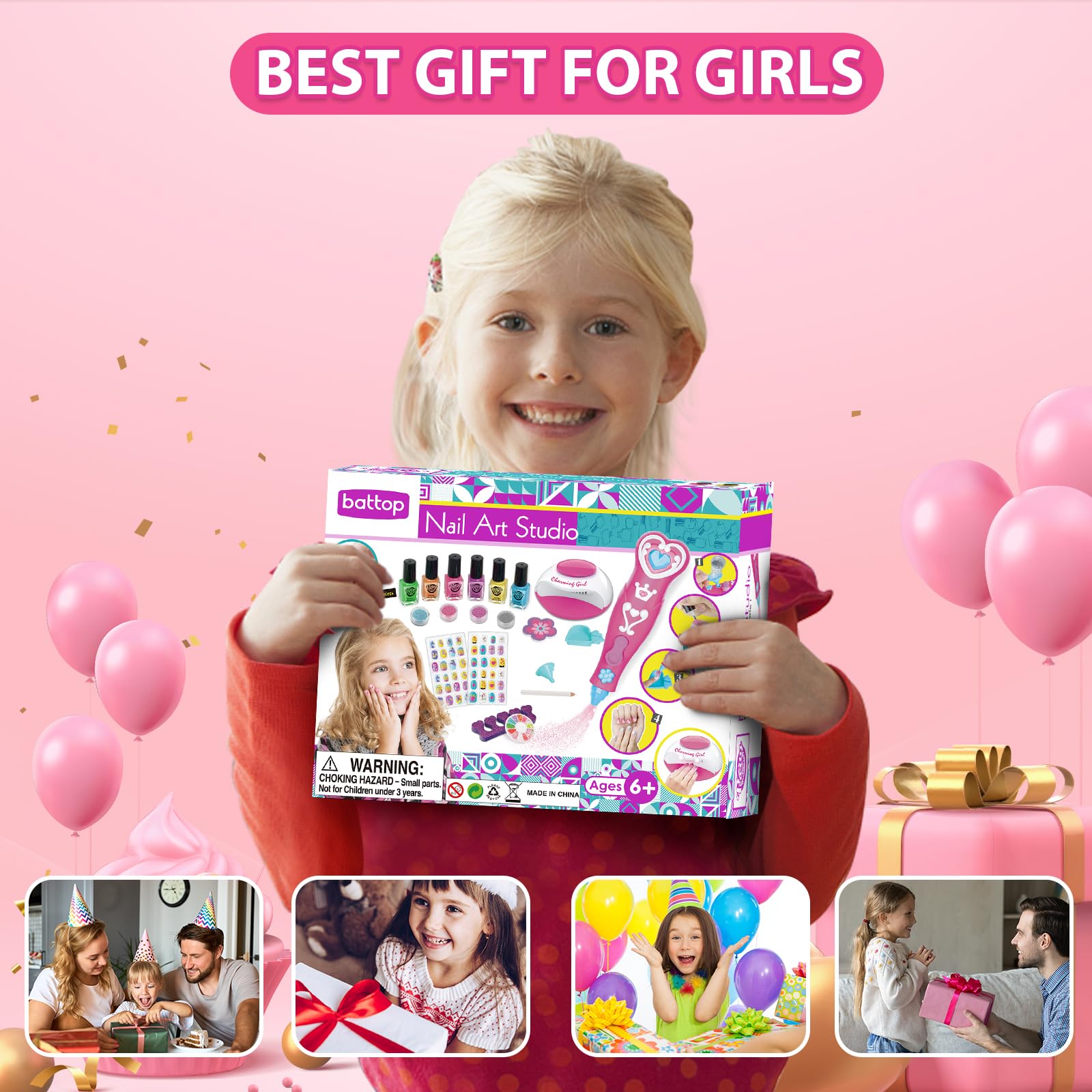 BATTOP designer-nail-stickers provide reusable decals for quick chic looks.