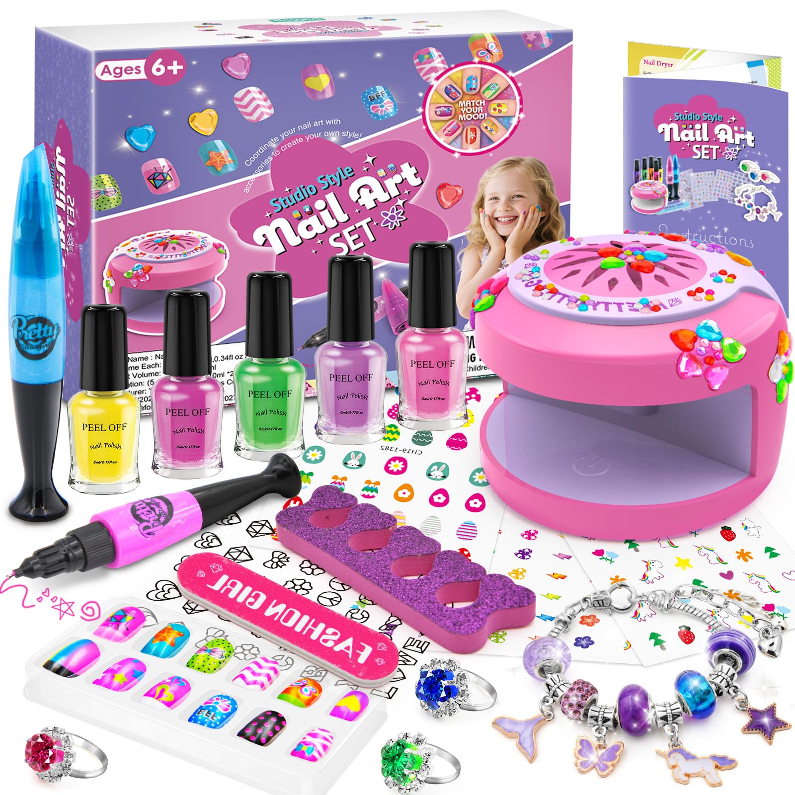BATTOP packaging displays vibrant colors for at-home manicures
