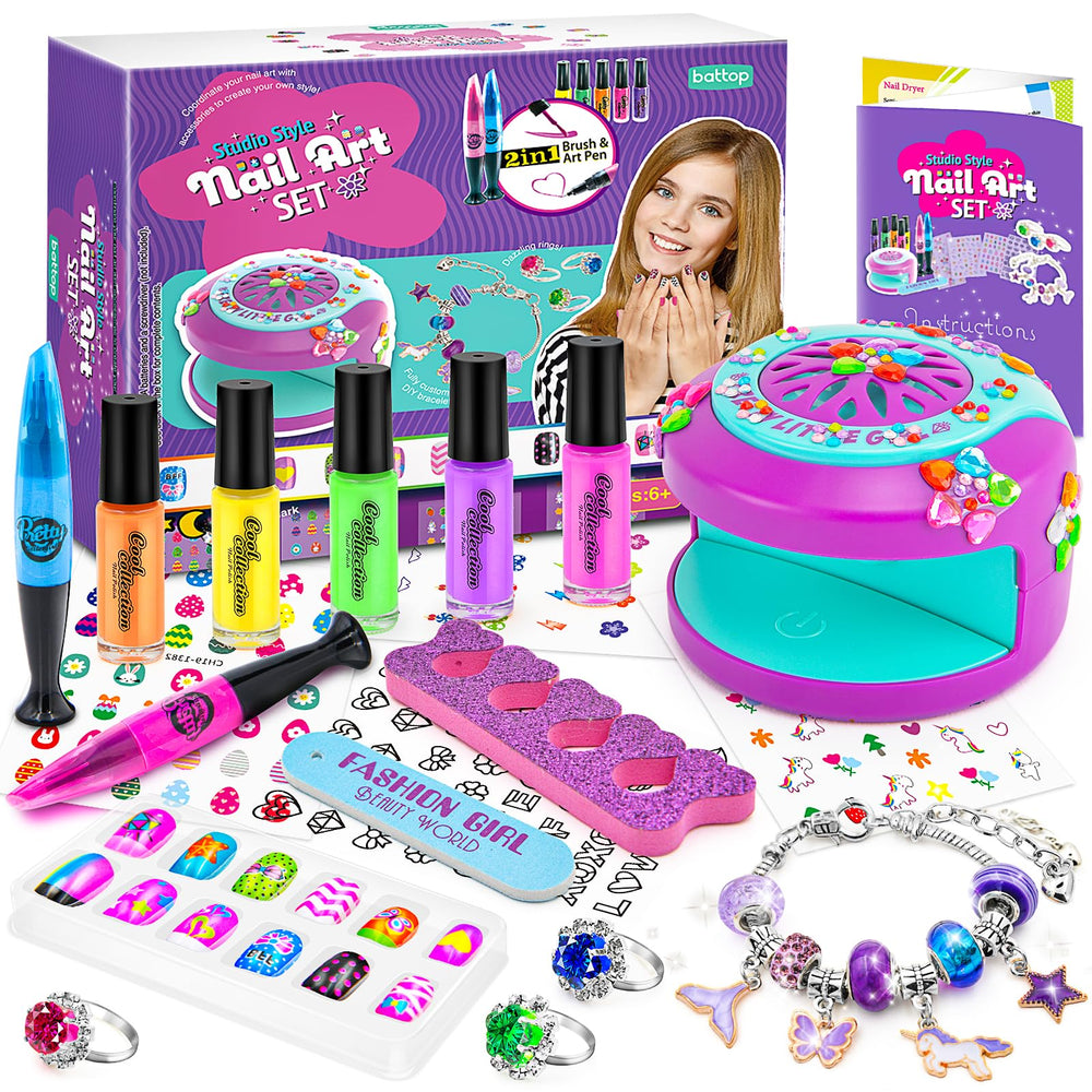 BATTOP nail-art-playtime set supports imaginative play and self-expression