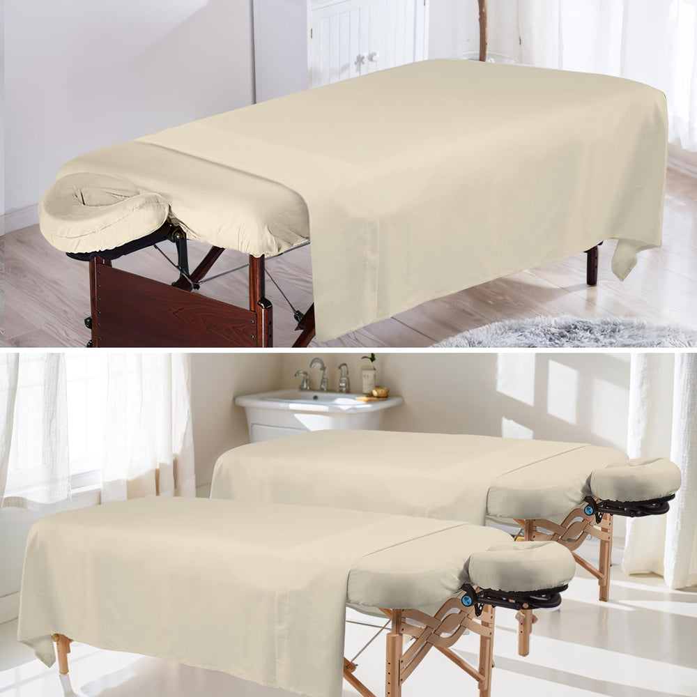 Bavlesfuire commercial massage linen in beige designed for heavy use.