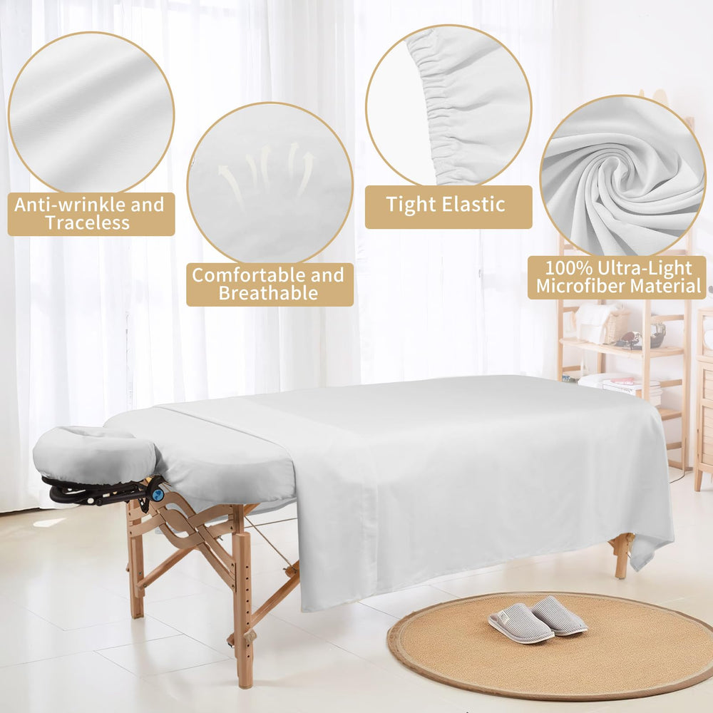 Bavlesfuire face rest cover protects cushions during sessions.