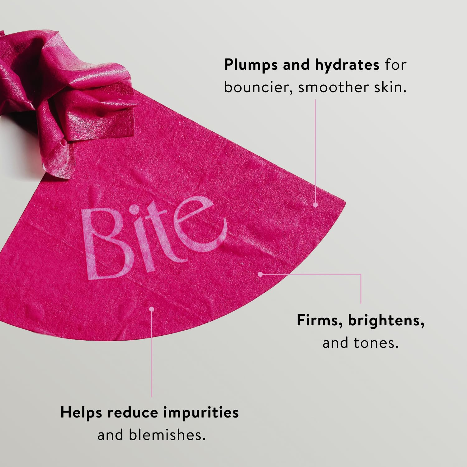 BAWDY Bite It butt mask demonstrates gentle toning on butt skin.