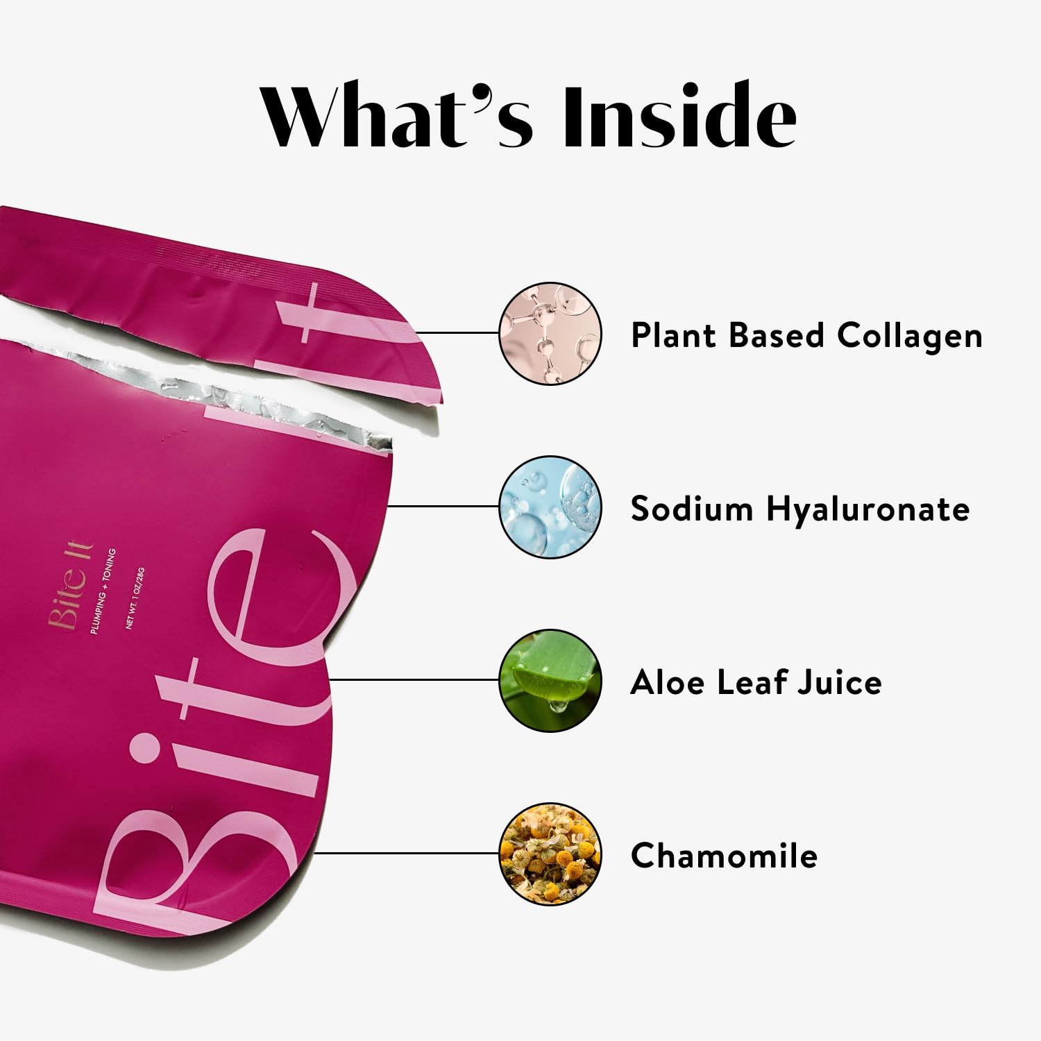 BAWDY Bite It two-sheets packaging highlights clean beauty promise.