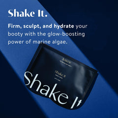 BAWDY Shake It two sheets unfolded for a quick at-home butt treatment.
