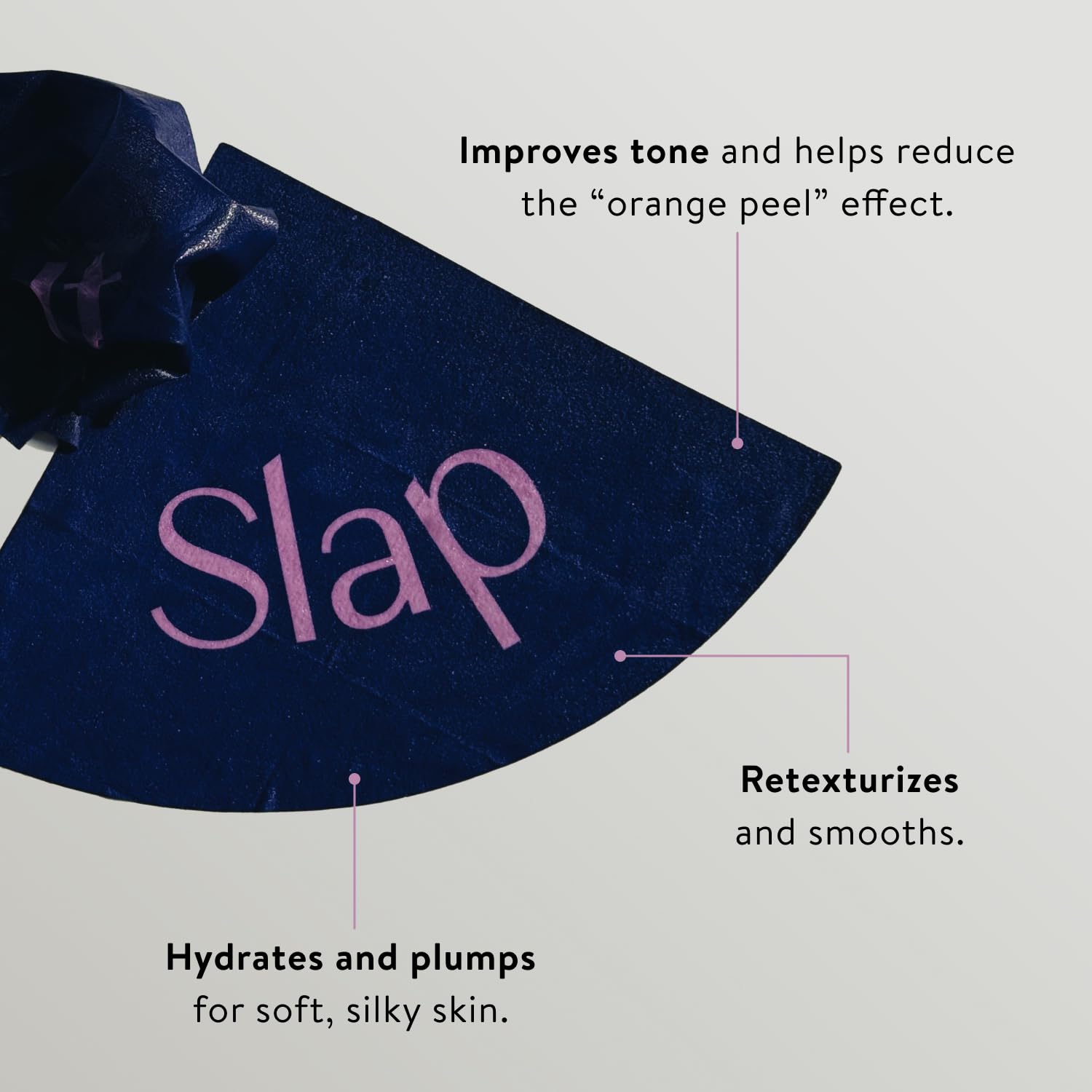 BAWDY Slap It mask being peeled off to reveal refreshed skin.