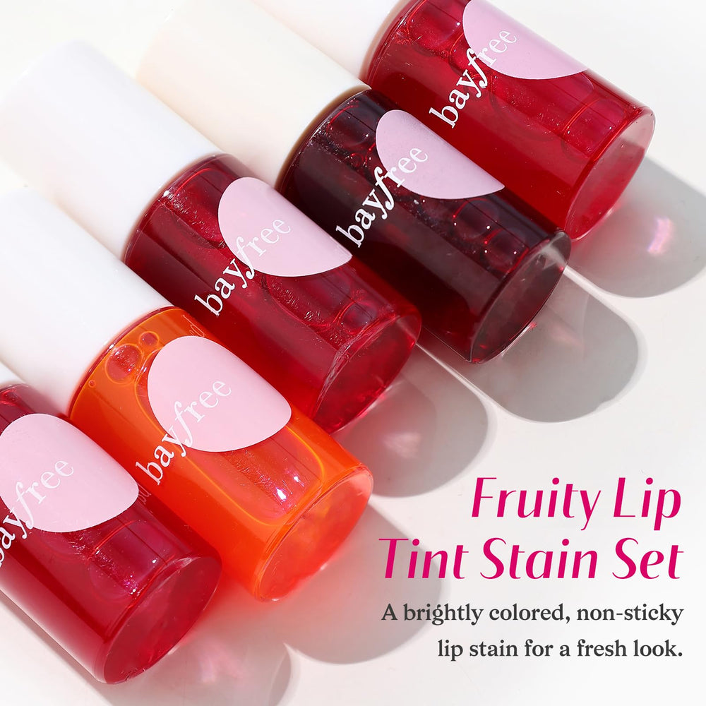 Bayfree Fruit Land shades brighten lips with fruity freshness.