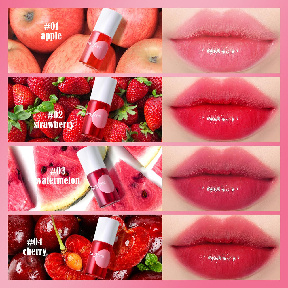 Bayfree Lip Tint Matte finish presents non-greasy, lightweight color with comfortable feel.