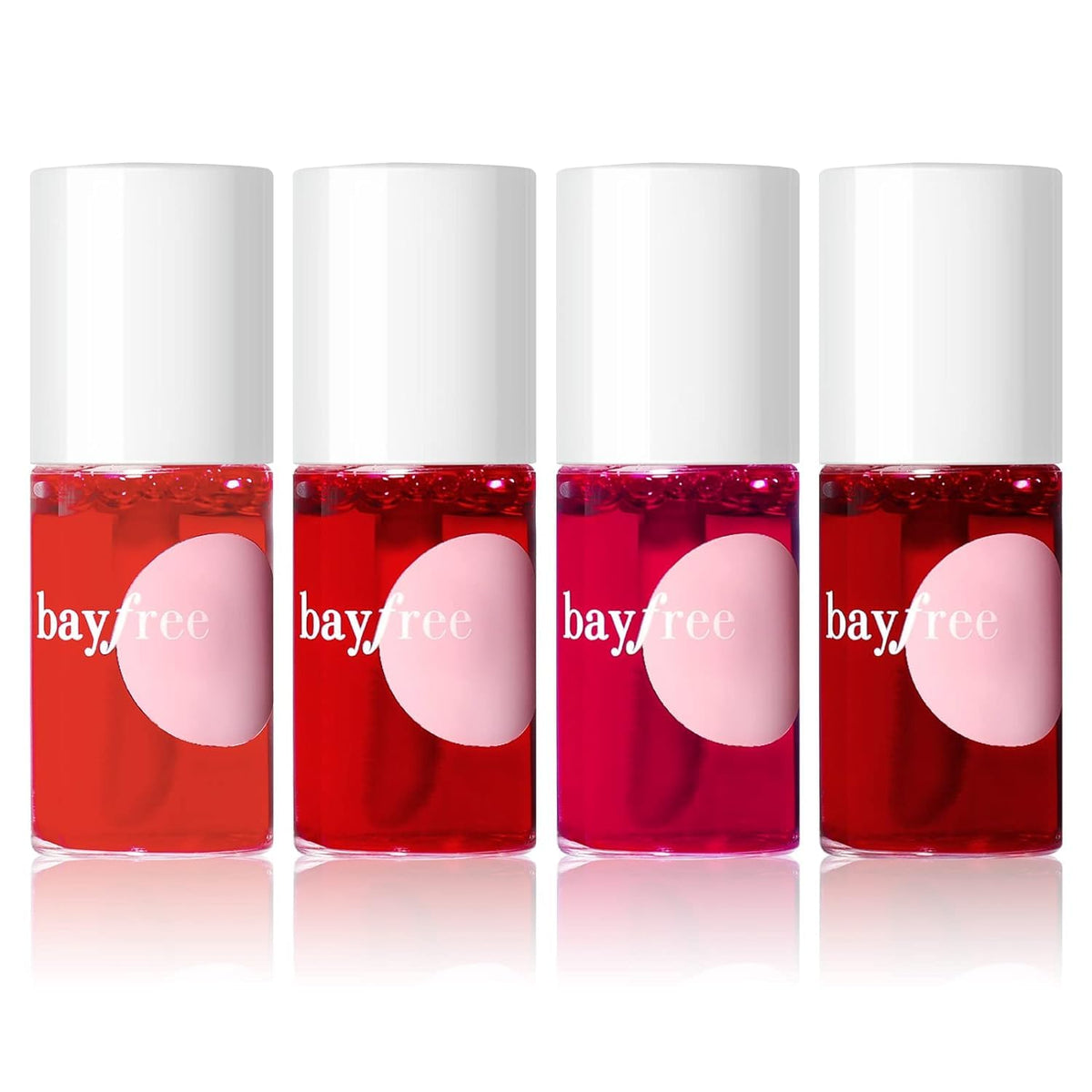 Bayfree Lip Tint Set packaging in a compact case for on-the-go color convenience.
