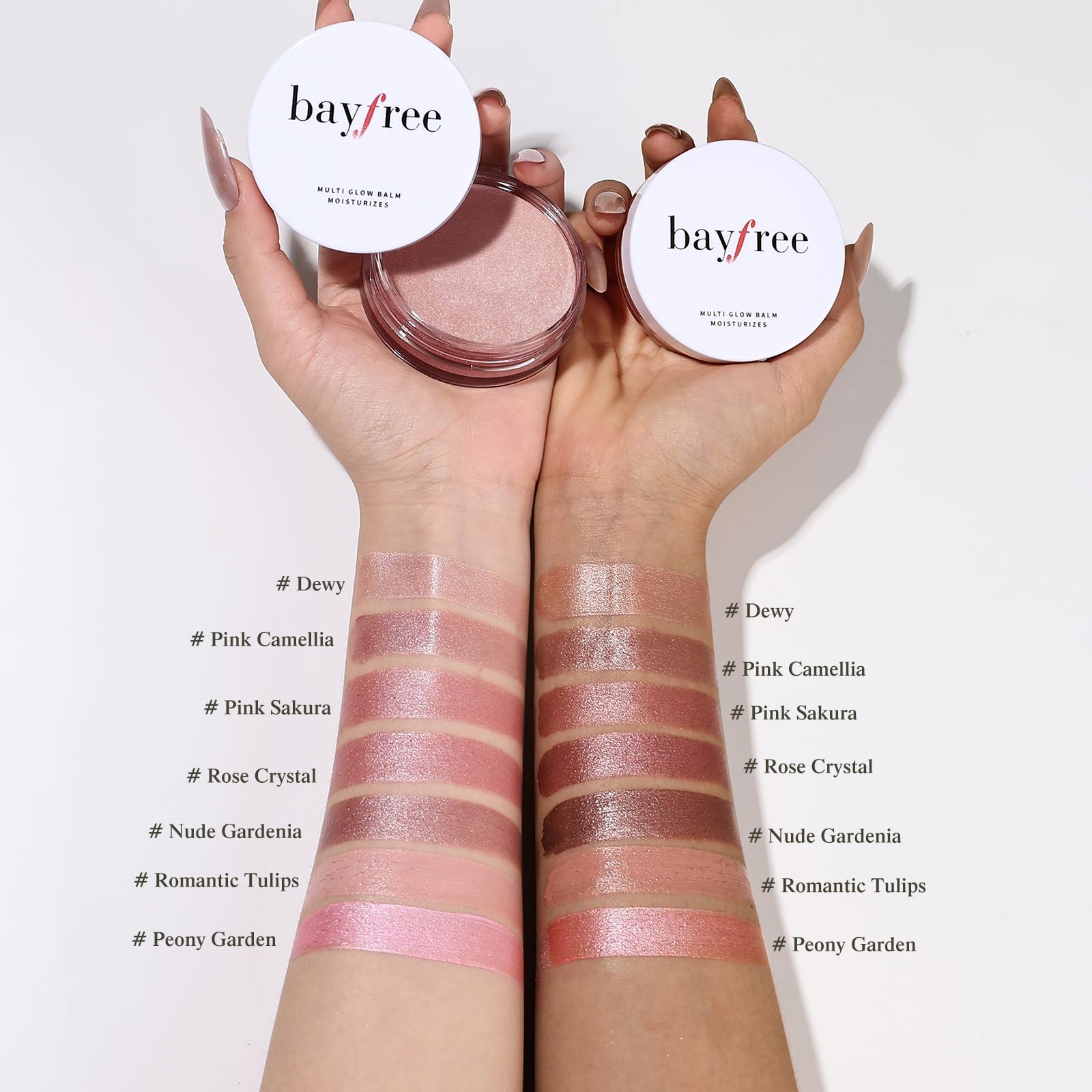 Fingers application demonstrates easy, natural blending for a sheer-to-build glow