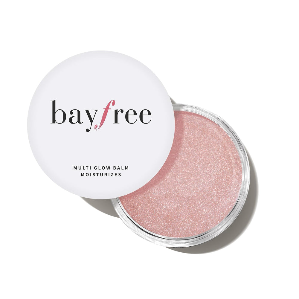 bayfree Multi Glow Balm cheek blush swatch shows natural radiance and hydration