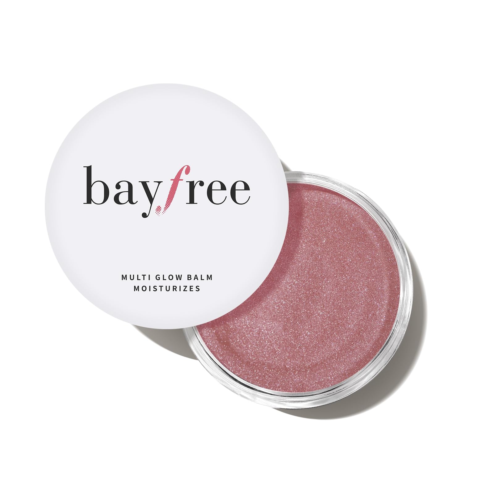 Bayfree Multi Glow Balm cream blush swatch for natural glow.