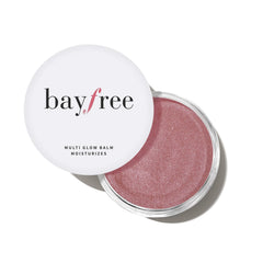 Bayfree Multi Glow Balm cream blush swatch for natural glow.